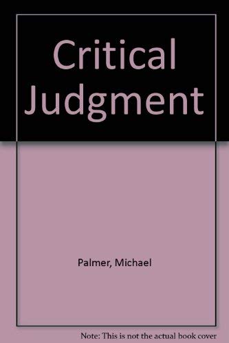 Critical Judgment (9780606154949) by Palmer, Michael