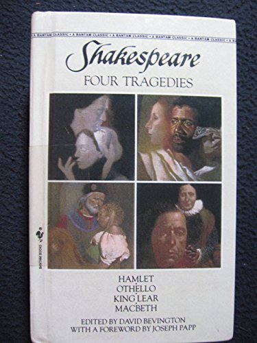 Beispielbild fr Four Tragedies: Hamlet, Prince of Denmark/ Othello, The Moor of Venice/ King Lear/ Macbeth zum Verkauf von Sessions Book Sales