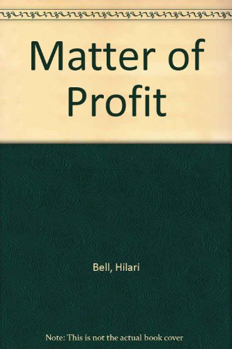 9780606278041: Matter of Profit