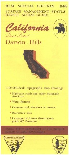 9780607942583: California Desert District: Darwin Hills : 30 X 60 minute series (topographic) (Desert access guide)