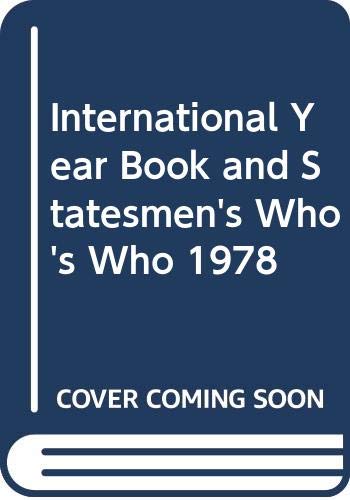 Stock image for The International Year Book and Statesmen's Who's Who for sale by Better World Books