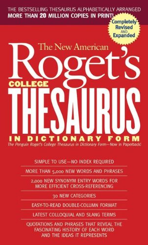 Imagen de archivo de The New American Roget's College Thesaurus: In Dictionary Form a la venta por ThriftBooks-Dallas
