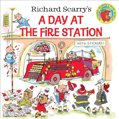 9780613838795: Richard Scarry's a Day at the Fire Station