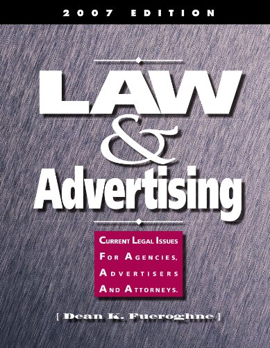 Stock image for Law & Advertising ?Current Legal Issues for Agencies, Advertisers and Attorneys for sale by BookHolders