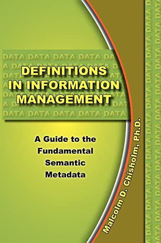 Stock image for Definitions in Information Management for sale by GF Books, Inc.