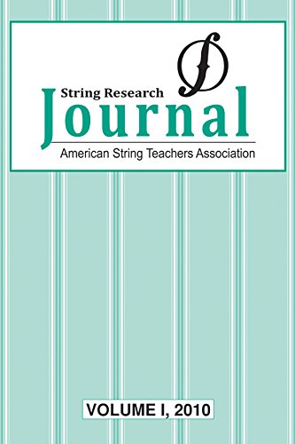 Stock image for String Research Journal 2010, Vol 1: American String Teachers Association for sale by Magers and Quinn Booksellers