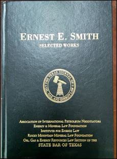 Stock image for Ernest E Smith Selected Works for sale by Hawking Books