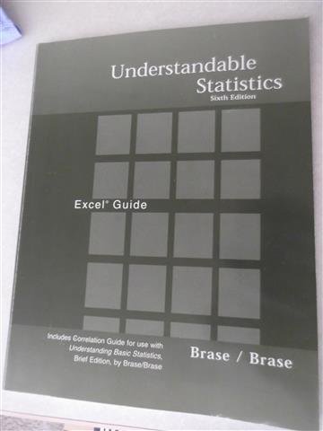 Understandable Statistics: Concept and Methods Excel Guide (9780618015689) by Brase, Charles Henry