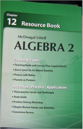 Beispielbild fr McDougal Littell Algebra 2: Chapter 12 Resource Book zum Verkauf von Nationwide_Text