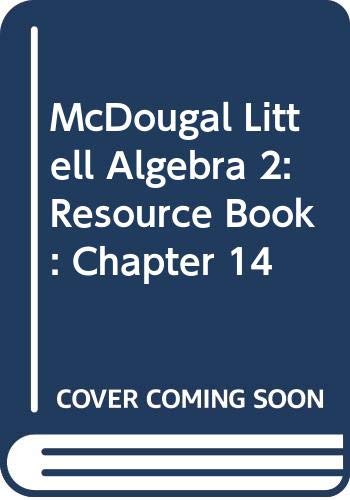Beispielbild fr McDougal Littell Algebra 2: Chapter 14 Resource Book zum Verkauf von Nationwide_Text