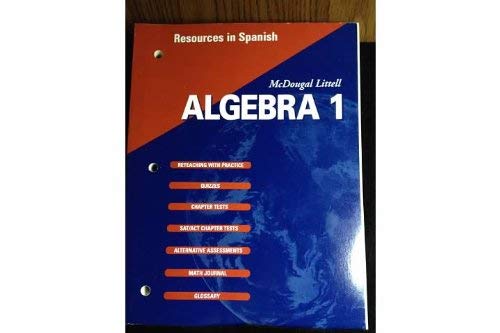 Imagen de archivo de McDougal Littell Algebra 1: Resources in Spanish a la venta por ThriftBooks-Dallas