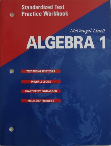 Imagen de archivo de Algebra 1, Grade 9 Standardized Test Practice Workbook: Mcdougal Littell High School Math a la venta por Books Unplugged