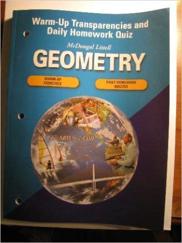 Stock image for McDougal Littell High School Math: Warm-Up Transparencies and Daily Homework Quiz Geometry for sale by ThriftBooks-Atlanta