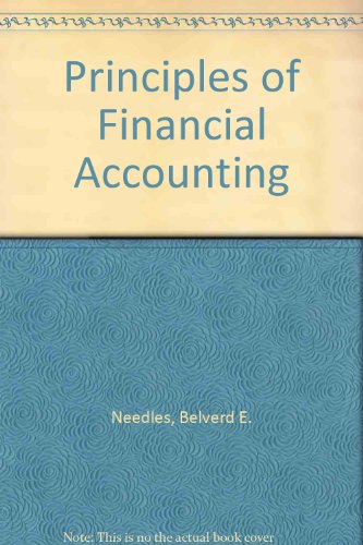 Principles of Financial Accounting (9780618022731) by Needles, Belverd E.