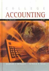 Beispielbild fr College Accounting, Seventh Edition zum Verkauf von HPB-Red