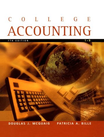 Beispielbild fr College Accounting: 1-9 zum Verkauf von HPB-Red