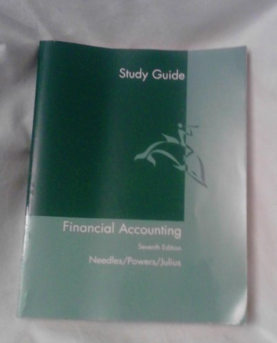 Financial Accounting (Study Guide) (9780618023394) by Needles, Belverd E.