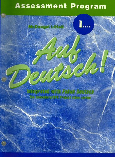 Imagen de archivo de Auf Deutsch! 1 Eins German Assessment Program: Integrated With Fokus Deutsch-The Annenberg Project Series: Tests (2001 Copyright) a la venta por ~Bookworksonline~