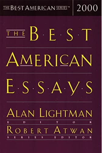 Beispielbild fr The Best American Essays 2000 (The Best American Series) zum Verkauf von SecondSale