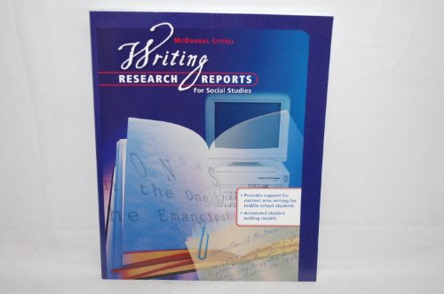 Stock image for World Cultures and Geography : Writing Research Reports for Social Studies for sale by Better World Books