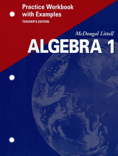 9780618043309: Algebra 1: Practice Workbook With Examples