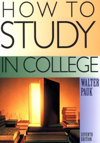 Beispielbild fr How to Study in College Seventh Edition zum Verkauf von Wonder Book