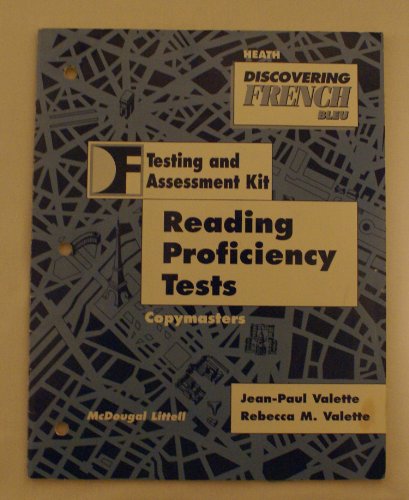 9780618047741: Discovering French Bleu Reading Proficiency Tests