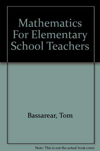 9780618051151: Mathematics For Elementary School Teachers