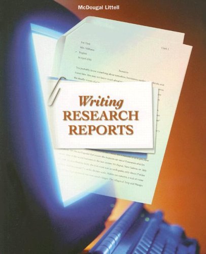 Beispielbild fr Writing Research Reports zum Verkauf von BookHolders