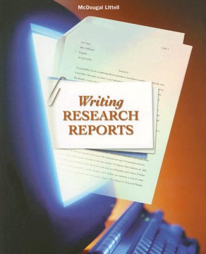 9780618052721: Writing Research Reports