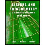 Beispielbild fr Algebra and Trigonometry : A Graphing Approach zum Verkauf von Better World Books