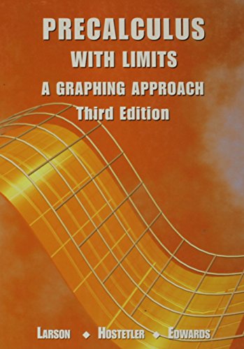 Imagen de archivo de Precalculus with Limits: A Graphing Approach a la venta por ThriftBooks-Reno