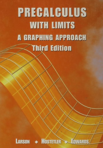 Stock image for Precalculus with Limits: A Graphing Approach for sale by HPB-Red