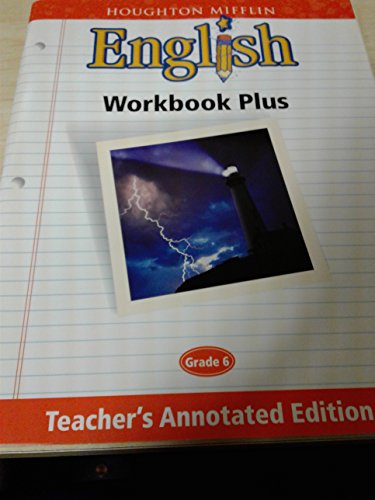 9780618055609: Houghton Mifflin English: Workbook Plus Teacher's Annotated Edition Grade 6