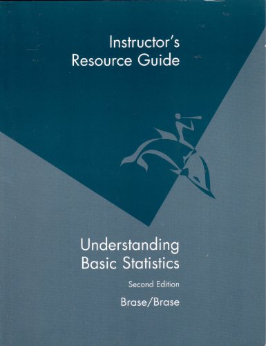 Imagen de archivo de Understanding Basic Statistics 2nd Ed Instructor's Resource Guide a la venta por Old Friends Books