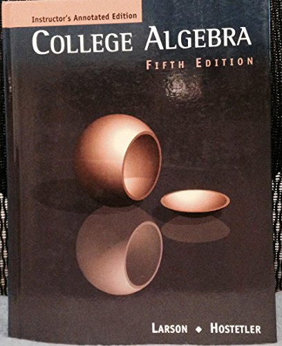 Imagen de archivo de College Algebra a la venta por Better World Books: West