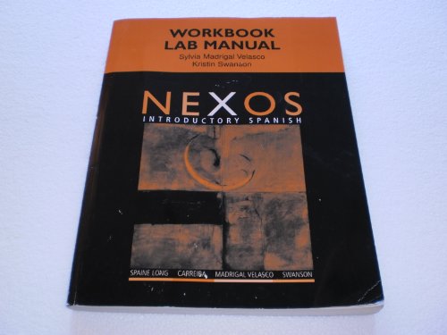 Beispielbild fr Nexos. Introductory Spanish (Workbook Lab Manual) zum Verkauf von SecondSale