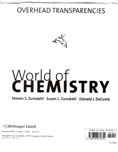 Imagen de archivo de World of Chemistry Overhead Transparencies a la venta por Nationwide_Text