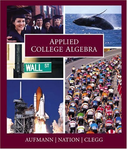 Stock image for Applied College Algebra for sale by HPB-Red