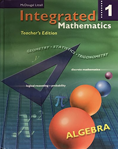 Beispielbild fr McDougal Littell Integrated Math: Teacher Edition Book 1 2002 zum Verkauf von ThriftBooks-Dallas
