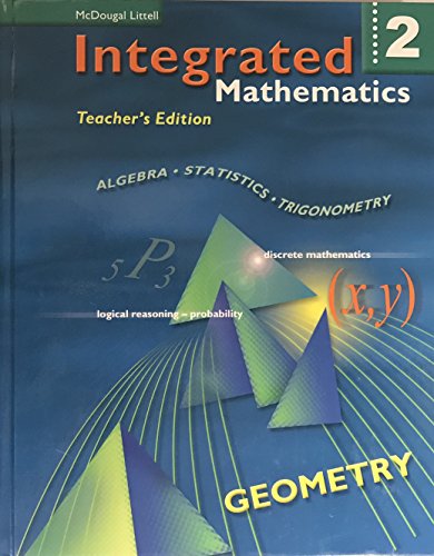 Beispielbild fr Integrated Mathematics Teacher's Edition (Volume 2) ; 9780618073986 ; 0618073981 zum Verkauf von APlus Textbooks