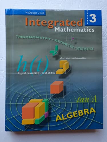 Beispielbild fr McDougal Littell Integrated Math: Student Edition Book 3 2002 zum Verkauf von Booksavers of MD