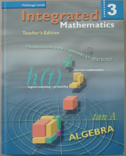 Beispielbild fr Integrated Mathematics zum Verkauf von Better World Books