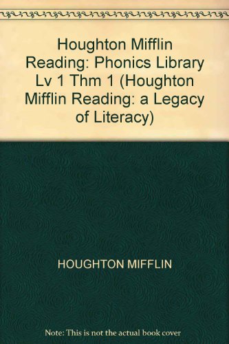 9780618074921: Houghton Mifflin Reading Phonics Library Book: Theme 1 (Houghton Mifflin Reading: A Legacy of Literacy)