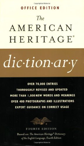Imagen de archivo de The American Heritage Dictionaries, 4th Edition, OFFICE Edition a la venta por Gulf Coast Books