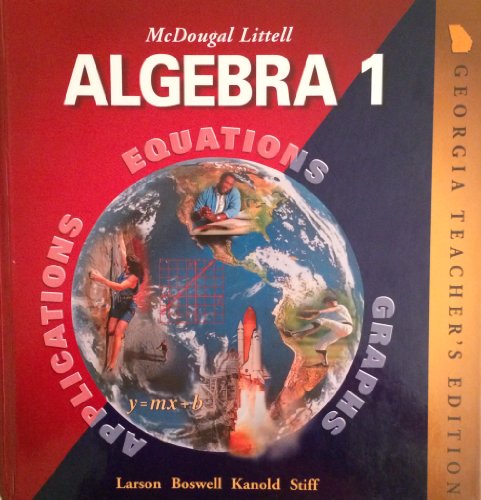 9780618077212: georgia's-teacher-edition-algebra-1-applications-equations-and-graphs