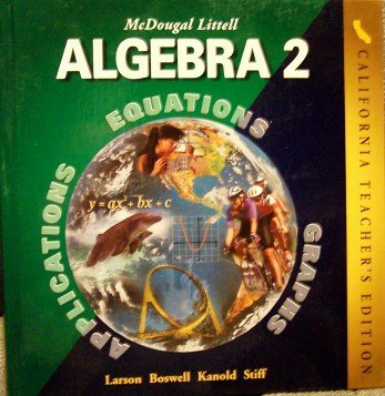 Algebra 2 (CA) (TE) (9780618077229) by Ron Larson