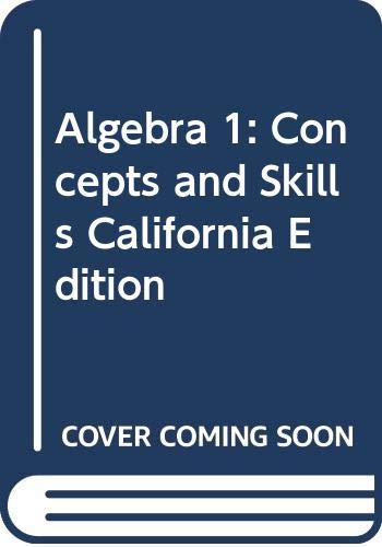 Beispielbild fr Algebra 1: Concepts and Skills California Edition zum Verkauf von -OnTimeBooks-