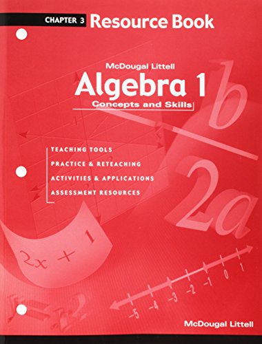 Beispielbild fr Algebra 1: Concepts and Skills: Resource Book Chapter 3 zum Verkauf von ThriftBooks-Atlanta