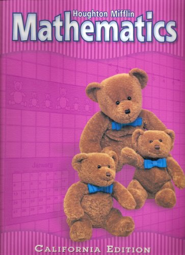 Stock image for Houghton Mifflin Mathmatics California: Student Edition Level K 2002 for sale by Goodwill Industries